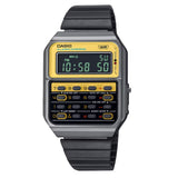 Casio General Digital Black Stainless Steel Strap Men Watch CA-500WEGG-9BDF
