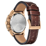 Citizen Eco-Drive Chronograph Brown Leather Strap Men Watch CA4213-26L