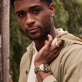 Citizen Eco-Drive Two-Tone Stainless Steel Strap Men Watch CA4684-54X