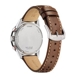 Citizen Eco-Drive Brown Leather Strap Men's Watch - Chronograph | CA4714-04A