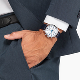 Citizen Eco-Drive Blue Leather Strap Men Watch CA7069-16A