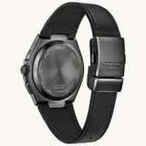 Citizen Attesa World Time GMT Blue Dial Black Leather Strap Men Watch CB0215-18L