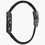 Citizen Attesa World Time GMT Blue Dial Black Leather Strap Men Watch CB0215-18L