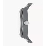 Fossil Black Dial And Gray Stainless Steel Strap Men Watch CE5027