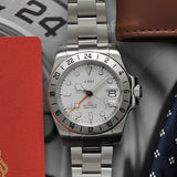 Arctic Glacier - CWH Special Custom Collective GMT Date Display Silver Stainless Steel Men’s Automatic Watch CH-MOD-M13