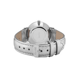 CLUSE MINUIT QUARTZ SILVER STAINLESS STEEL CL30039 SILVER LEATHER STRAP LADIES WATCH