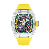 Cronus Art Christmas Snowy Night Serenade Men's Watch - Starwish Yellow | CM001-077