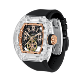 Cronus Art Eye Of The Universe Black Strap Men's Watch -  Midnight Gold | CM001-080