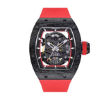 Cronus Art High Quality Fluorine Red Strap Men Watch CM002-035