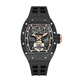Cronus Art Eternal Tourbillon Fluoroelastomer Strap Men's Watch - Skeleton Dial | CM002-052