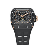Cronus Art Eternal Tourbillon Fluoroelastomer Strap Men's Watch - Skeleton Dial | CM002-052