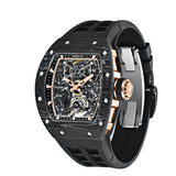 Cronus Art Eternal Tourbillon Fluoroelastomer Strap Men's Watch - Skeleton Dial | CM002-052