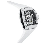 Cronus Art Gem Skull White Strap Men's Watch -  Skeleton Dial | CM002-080