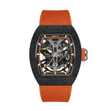 Cronus Art Wingsuit Flight Skyline Orange Men's Watch -  Skeleton Dial | CM002-083