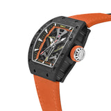 Cronus Art Wingsuit Flight Skyline Orange Men's Watch -  Skeleton Dial | CM002-083