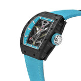 Cronus Art Wingsuit Flight Soaring Blue Men's Watch -  Skeleton Dial | CM002-085