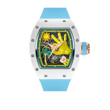 Cronus Art High Quality Fluorine Light Blue Strap Men Watch CM007-008