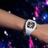 Cronus Art High Quality Fluorine White Band Strap Men Watch CM011-001