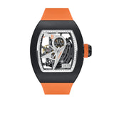 Cronus Art High Quality Fluorine Orange Band Strap Men Watch CM011-005