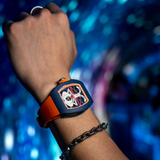 Cronus Art High Quality Fluorine Orange Band Strap Men Watch CM011-011