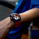 Cronus Art High Quality Fluorine Orange Band Strap Men Watch CM011-011