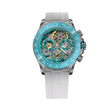 Cronus Art Universe Series Whistling Silver Blue Watch CM015-008