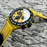 Cronus Art High Quality Canvas Woven Yellow Strap Men Watch CM016-001