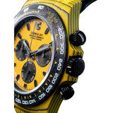 Cronus Art High Quality Canvas Woven Yellow Strap Men Watch CM016-001