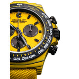 Cronus Art High Quality Canvas Woven Yellow Strap Men Watch CM016-001