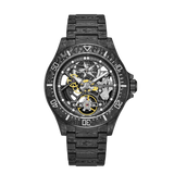 Cronusart Helmsman Black Stainless Steel Strap Men's Watch CM016-025