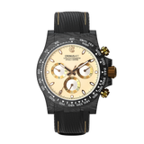 Cronus Art Chrono Legend Carbon Black Strap Men's Watch -  Black Carbon Gold | CM016-061