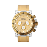 Cronus Art Chrono Legend Carbon Strap Men's Watch - White Carbon Fiber Gold | CM016-068