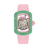 Cronus Art Lady Boss Starry Pink Strap Men's Watch -  Mint Green | CM017-003