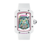 Cronus Art Nylon + High Quality Fluorine White Strap Women Watch CM017-010