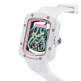 Cronus Art Nylon + High Quality Fluorine White Strap Women Watch CM017-010