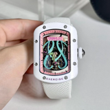 Cronus Art Nylon + High Quality Fluorine White Strap Women Watch CM017-010