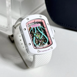 Cronus Art Nylon + High Quality Fluorine White Strap Women Watch CM017-010