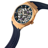 Cronus Art Titanium Fluoroelastomer Strap Men's Watch - Rose Gold | CM022-002