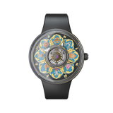 Cronus Central Tourbillon Mandala Men's Watch -  Splendid Black | CM023-008
