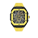 Cronus Art High Quality Fluorine Yellow Band Men Watch CM025-001