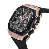 Cronus Art High Quality Fluorine Black Band Men Watch CM025-006