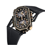 Cronus Art High Quality Fluorine Black Strap Watch CM025-007