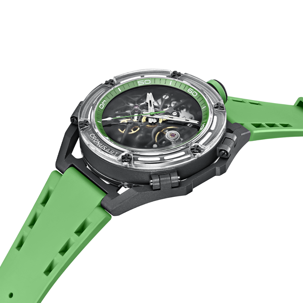 Cronus Art X-Series·Wanderer Green Strap Men's Watch -  Mystic Green | CM025-010