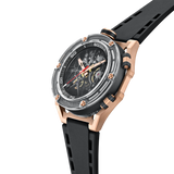 Cronus Art X-Series·Wanderer Black Strap Men's Watch -  Obsidian Gold | CM025-011