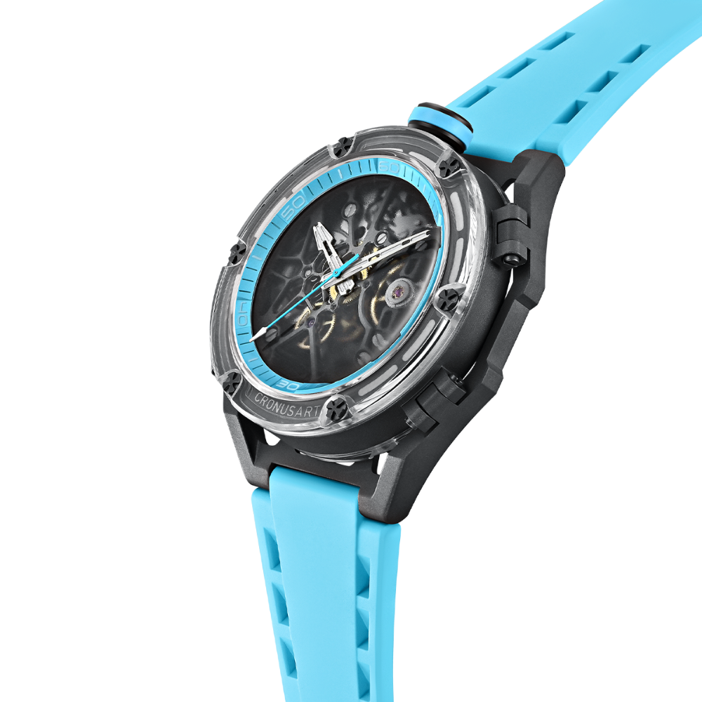 Cronus Art X-Series·Wanderer Blue Strap Men's Watch -  Deep Sea Blue | CM025-012