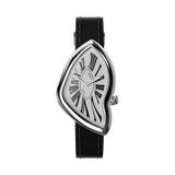 Cronus Art Fashion Series Time Warp Black Strap Women's Watch -  Cyber Silver | CM028-008