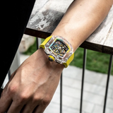 Cronus Art High Quality Fluorine Yellow Band Strap Men Watch CM08-032