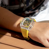 Cronus Art High Quality Fluorine Yellow Band Strap Men Watch CM08-032