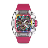 Cronus Art The Time Tunnel Series Limited Edition Rose Red Watch CM08-B