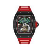 Cronus Art Folding Fan Red Fluoroelastomer Men's Watch CM09-026